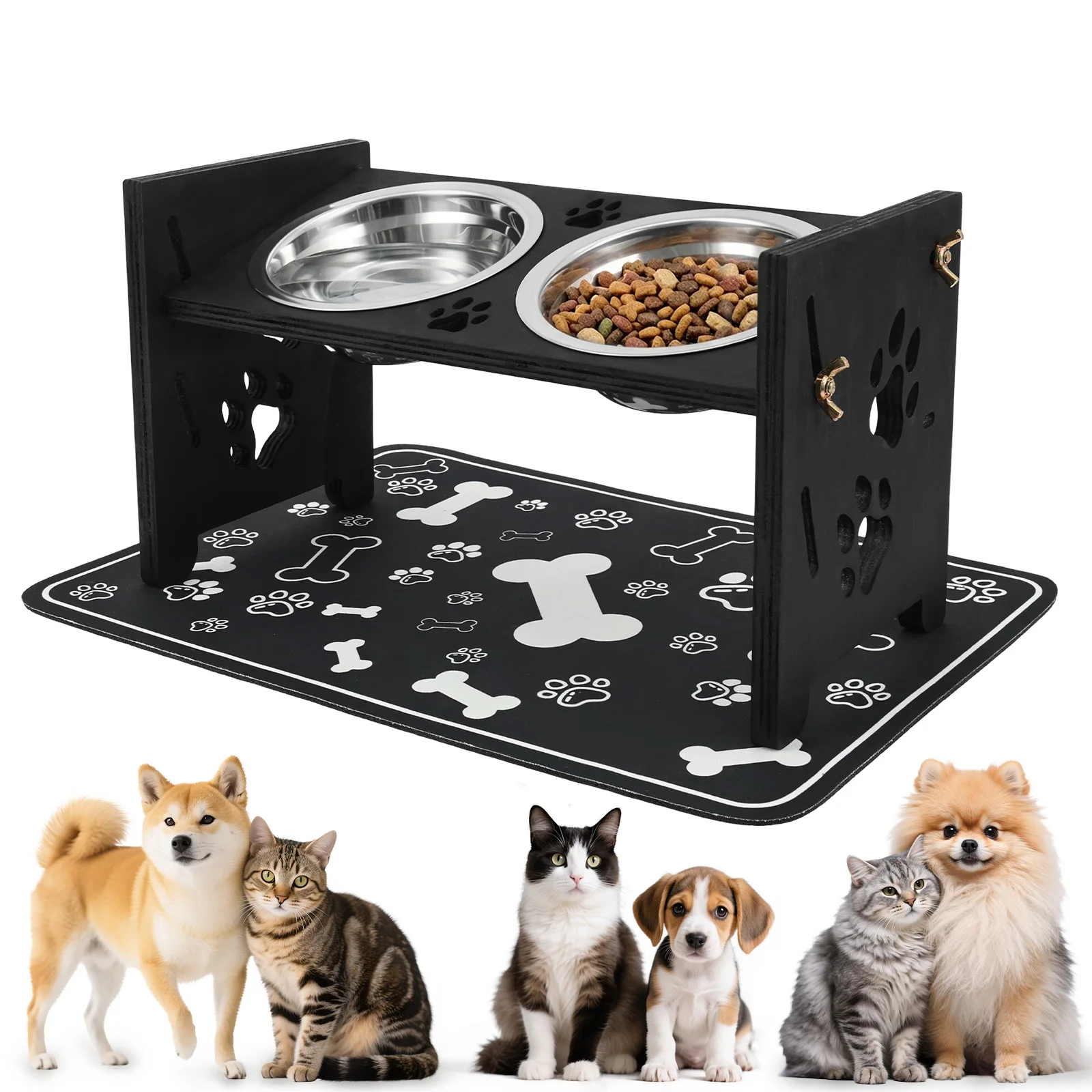Elevated Dog Feeder Bowls Adju - огляд і ціна Royal Canin Food Medium