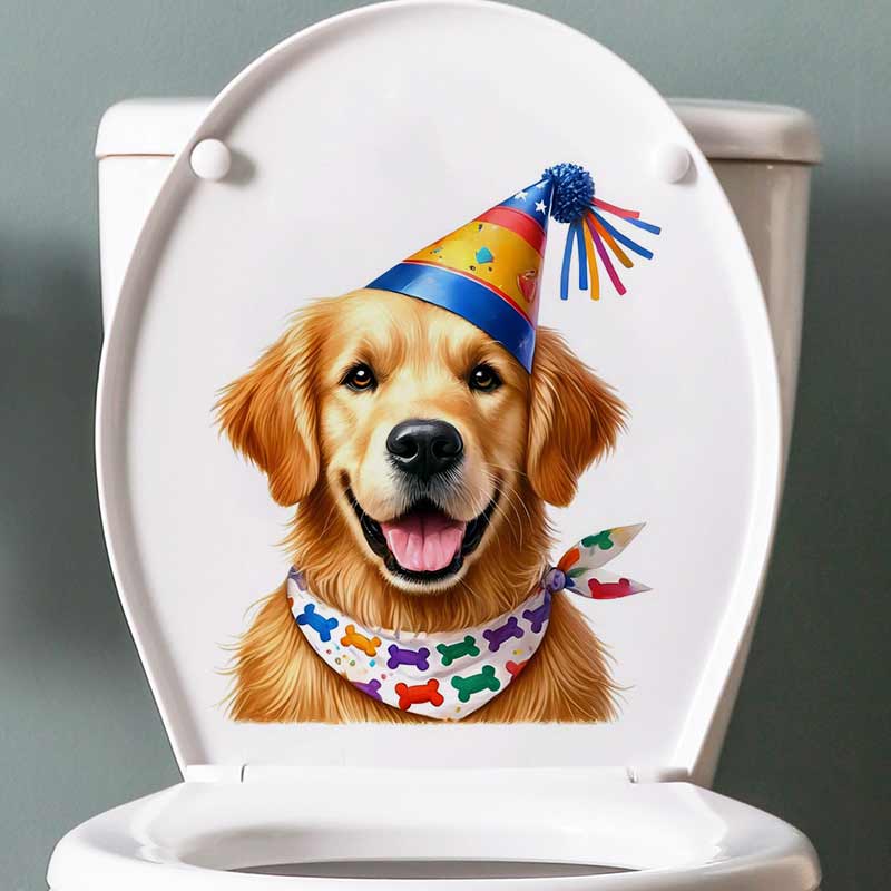 Happy Birthday Golden Retrieve - огляд і ціна Pvc Panel Background